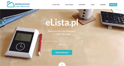 Desktop Screenshot of elista.pl