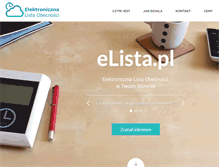 Tablet Screenshot of elista.pl